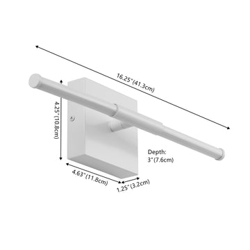 Makena Modern Minimalist Dimmable Integrated LED Metal Wall Sconce